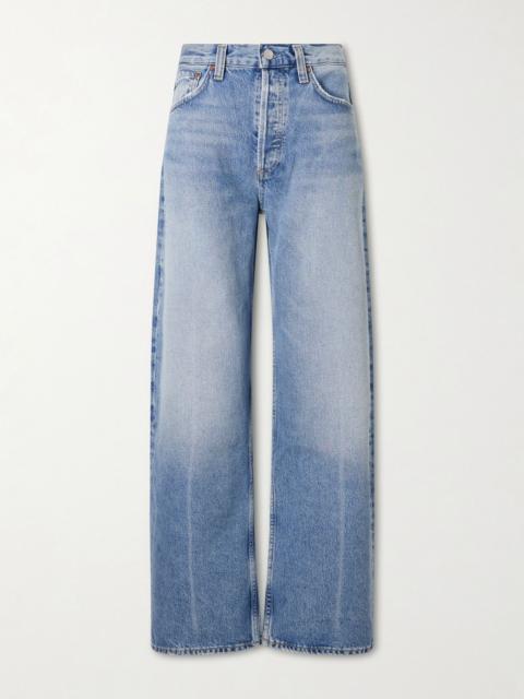 AGOLDE Arc mid-rise wide-leg jeans Mid denim