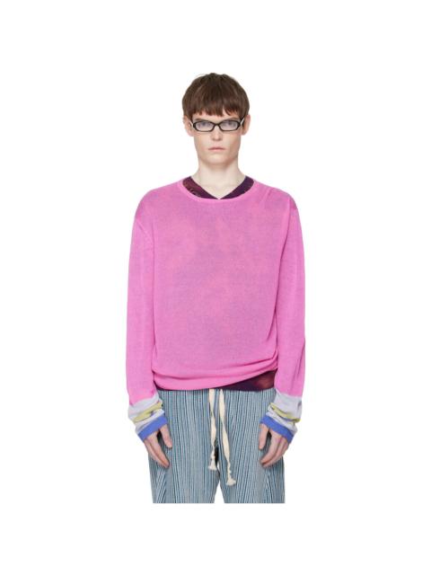 EDWARD CUMING Pink Limp Wrist Sweater