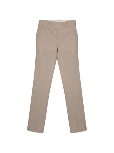 Sandro fine-checked virgin-wool trousers