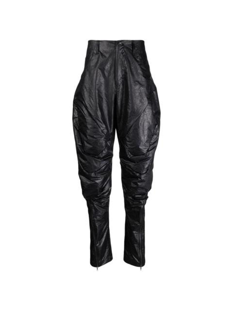 padded tapered trousers