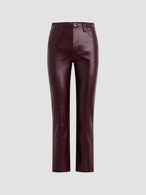 Joe's Jeans Women's The Lyra Faux Leather Slim Ankle Pants - Cabernet
