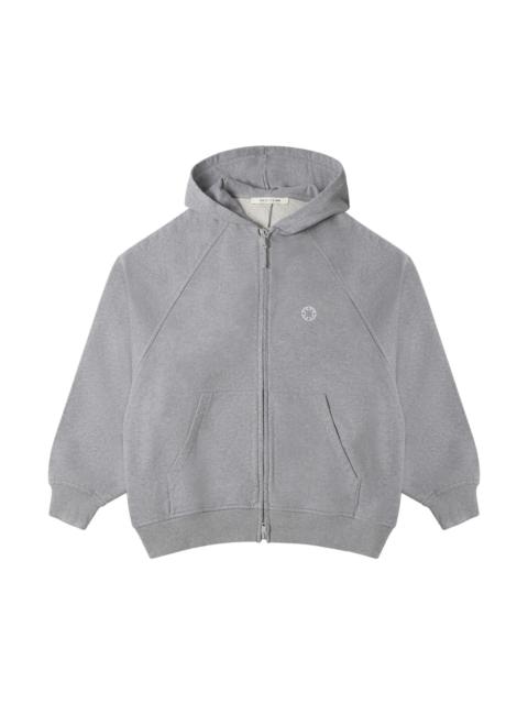 1017 ALYX 9SM GREY OVERSIZED ZIP-UP HOODIE