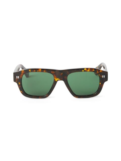 Off-White Men's Providence 52MM Geometric Sunglasses - Havana Green