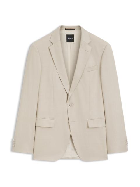 BOSS SLIM-FIT JACKET IN VIRGIN-WOOL SERGE