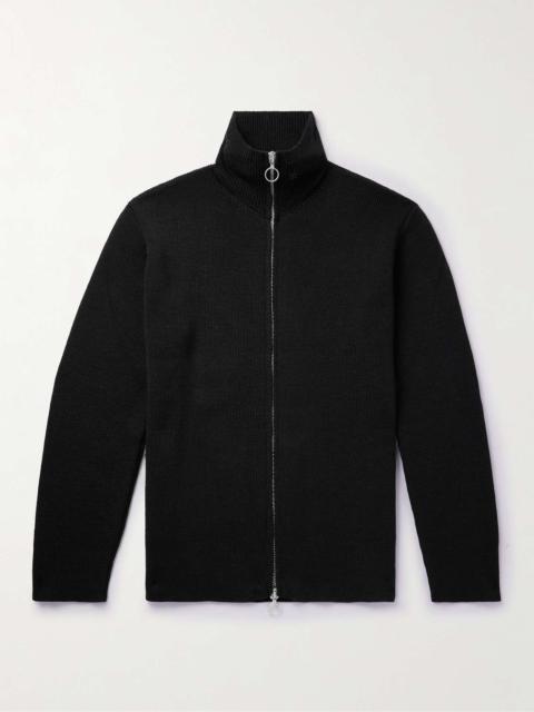 Our Legacy Funichan Merino Wool Zip-Up Sweater