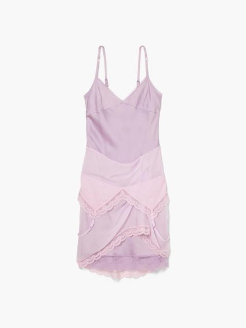 Marc Jacobs LAYERED SATIN SLIP DRESS