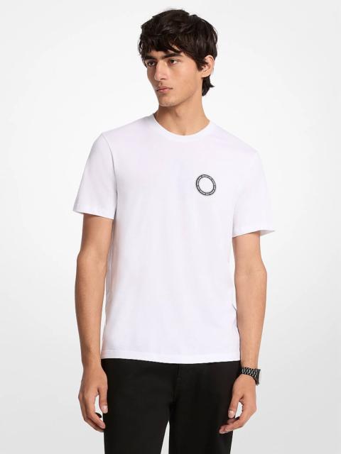 MICHAEL KORS Graphic Logo Cotton T-Shirt