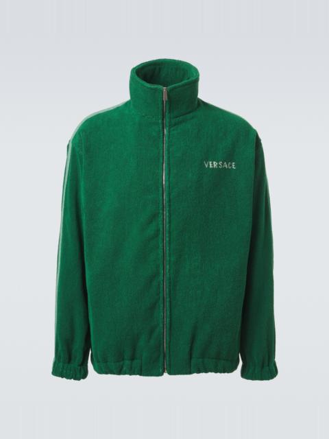 VERSACE Medusa jacquard cotton terry jacket