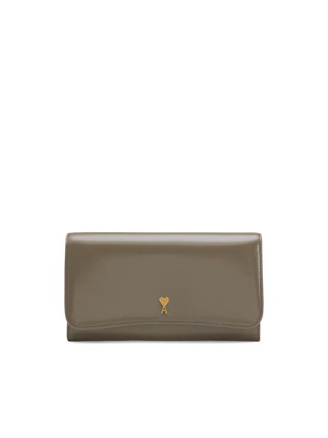 AMI Paris Paris Paris Continental leather wallet