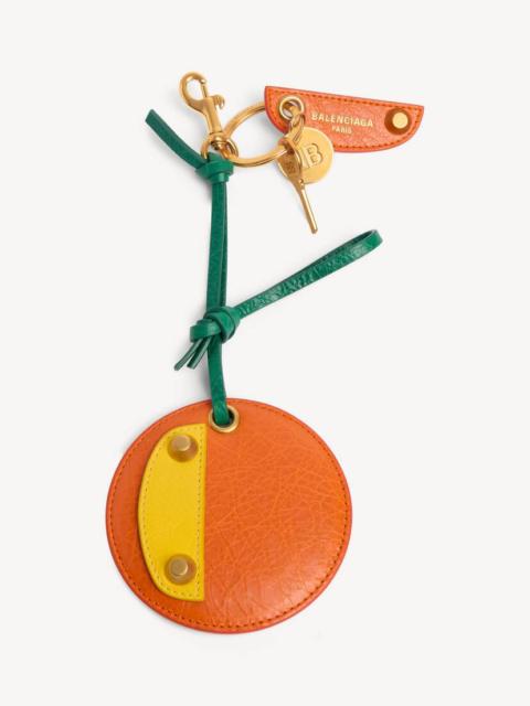 BALENCIAGA Women's Le City Orange Keychain/charm in Orange/yellow