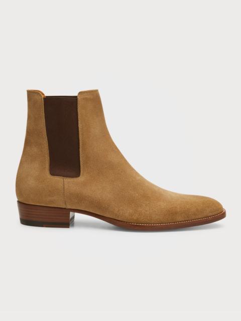 SAINT LAURENT Eddie Suede Chelsea Boot