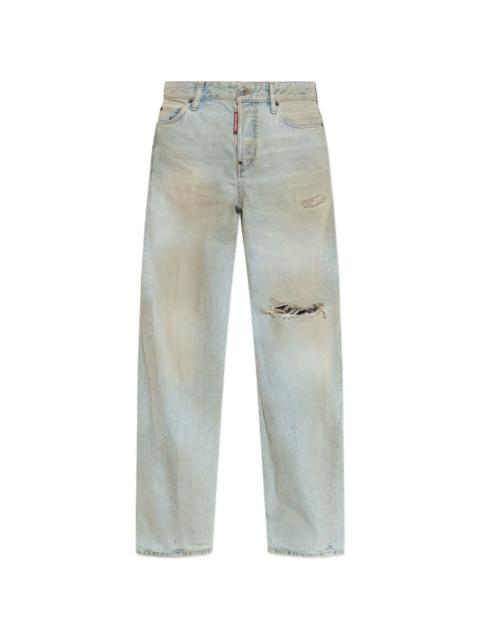 DSQUARED2 wide-leg ripped jeans