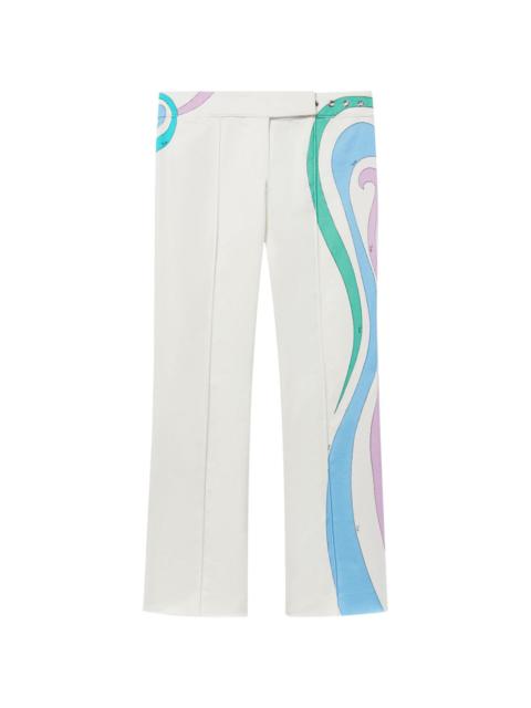 PUCCI Marmo-Print cotton-blend trousers