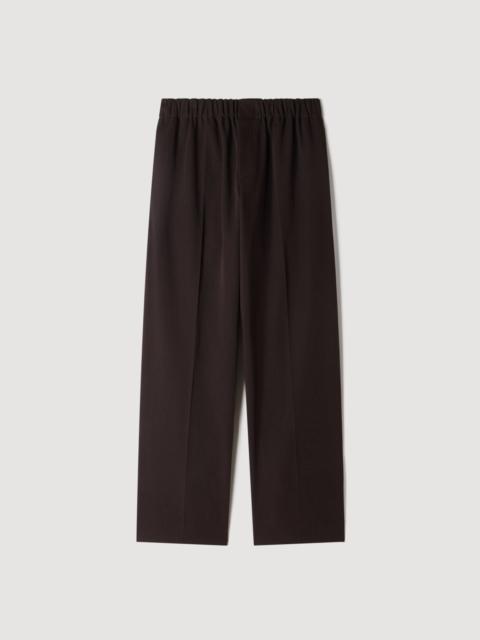 Sandro WIDE-LEG ELASTIC WAIST TROUSERS