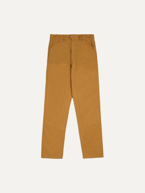 Drake's Mustard Cotton Canvas Carpenter Pant