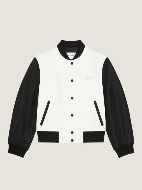 Givenchy BI-MATERIAL BLOUSON WITH PHOTOGRAPHIC NEGATIVE PRINT
