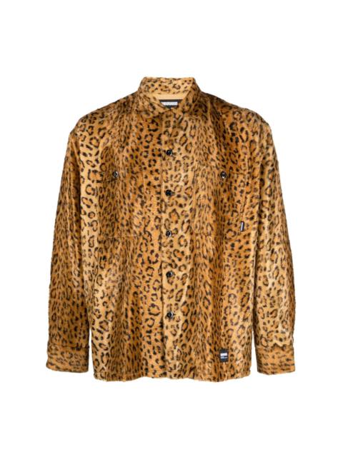 NEIGHBORHOOD leopard-print faux-fur shirt