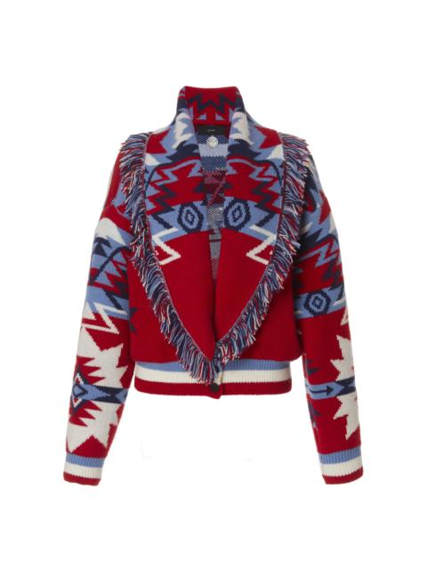 Alanui Cali Star Cardigan Bomber Jacket multi