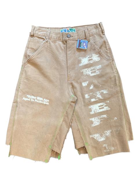 *Better With Age Pomelo Double-Wide Carpenter Shorts "Beige / Multicolor" BWA289
