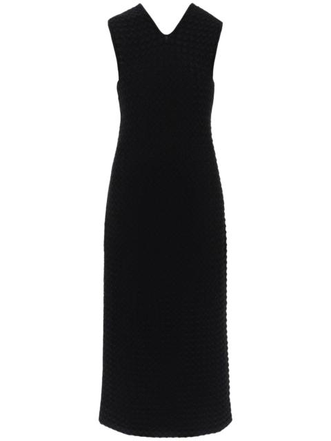 MIDI DRESS IN OPENWORK KNIT