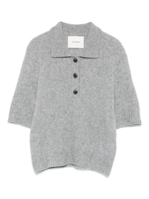 LISA YANG polo button sweater