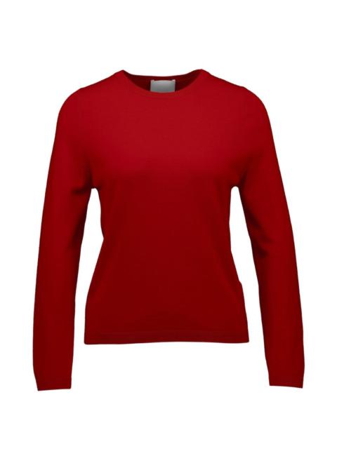 Allude round-neck knitted sweater