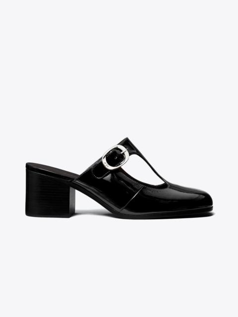 TORY BURCH Violet T-Strap Heeled Mule