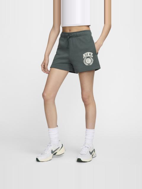 Women's Nike Sportswear Club Fleece Mid-Rise Graphic Shorts