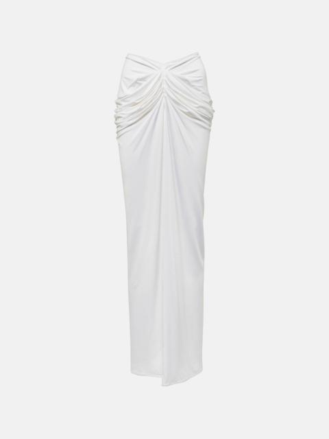 MAGDA BUTRYM Draped jersey maxi skirt