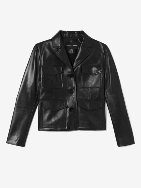 Proenza Schouler Glossy Leather Jacket
