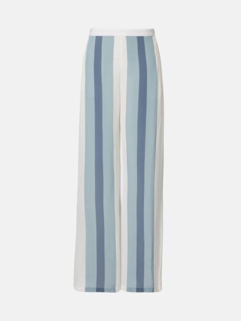 ADRIANA DEGREAS Striped wide-leg pants