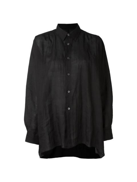 Junya Watanabe WOMEN'S BUTTON-UP BLOUSE - BLACK/WHITE