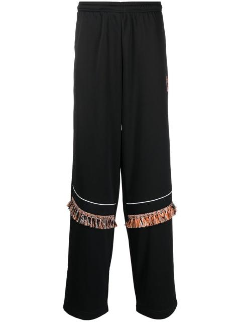 fringe-detailing track pants