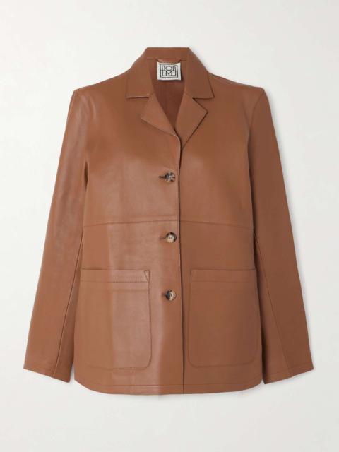 Totême Paneled leather jacket
