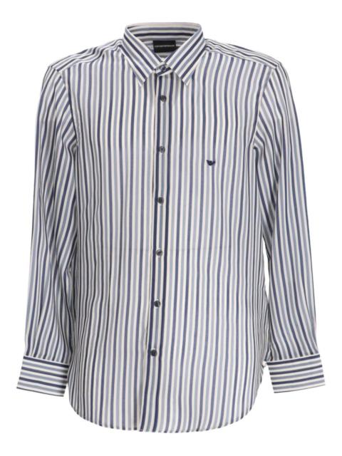 EMPORIO ARMANI striped long-sleeve shirt