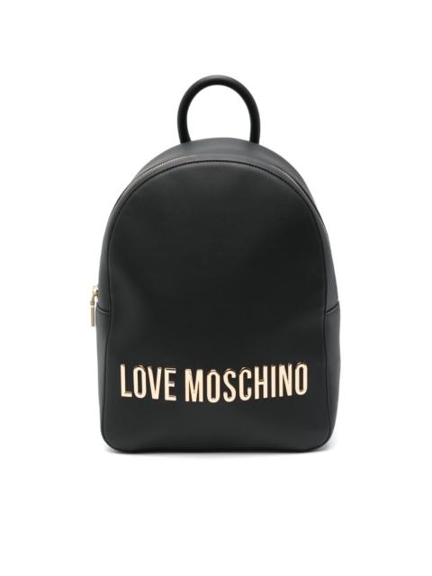 Moschino logo-lettering backpack