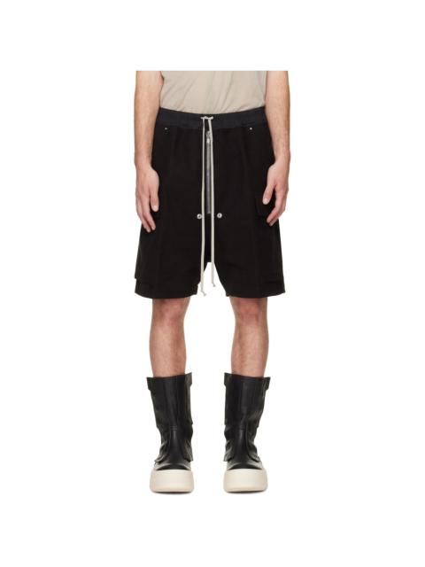 Rick Owens Black Tower Cargobela Shorts