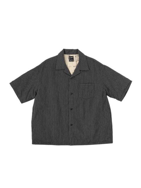 visvim WALLIS DOWN SHIRT S/S BLACK