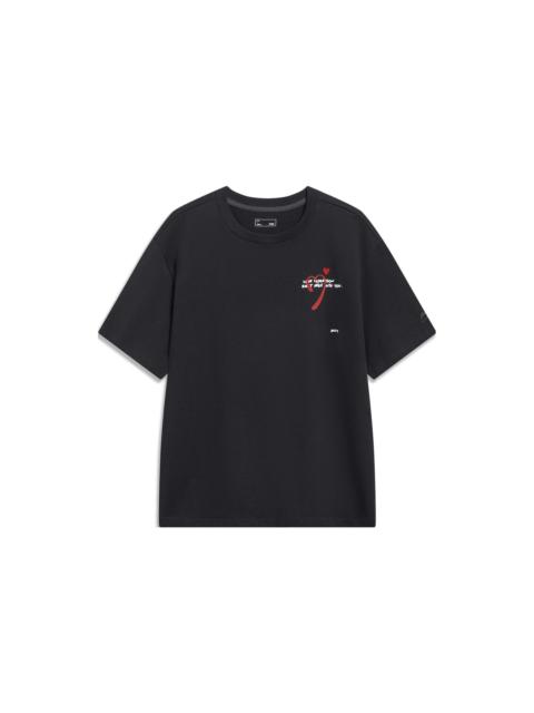 Li-Ning Heart Graphic T-shirt 'Black' AHST627-2