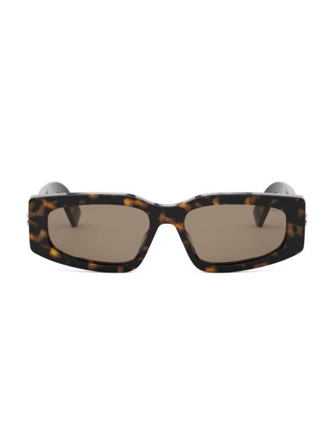 BVLGARI Women's B. ZERO1 54MM Rectangular Sunglasses - Dark Havana Brown