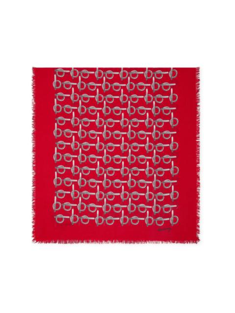B-print wool scarf