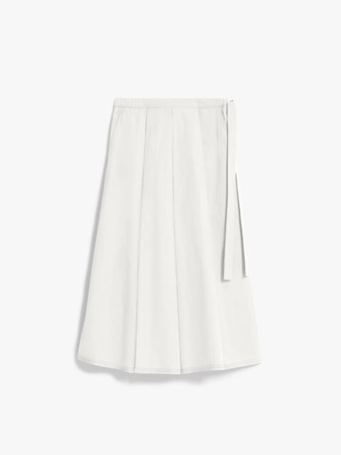 Cotton poplin skirt