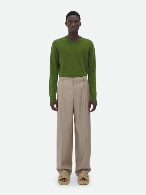 Bottega Veneta Wide Leg Wool Pants