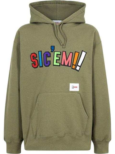 x WTAPS Sic'em!-print hoodie