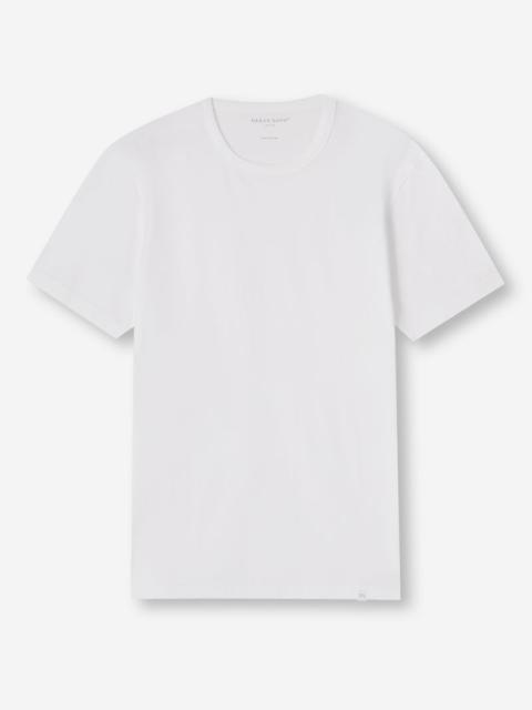 Derek Rose Men's T-Shirt Barny Pima Cotton White