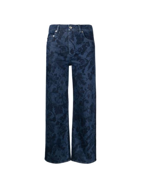 Erdem floral-print straight-leg jeans