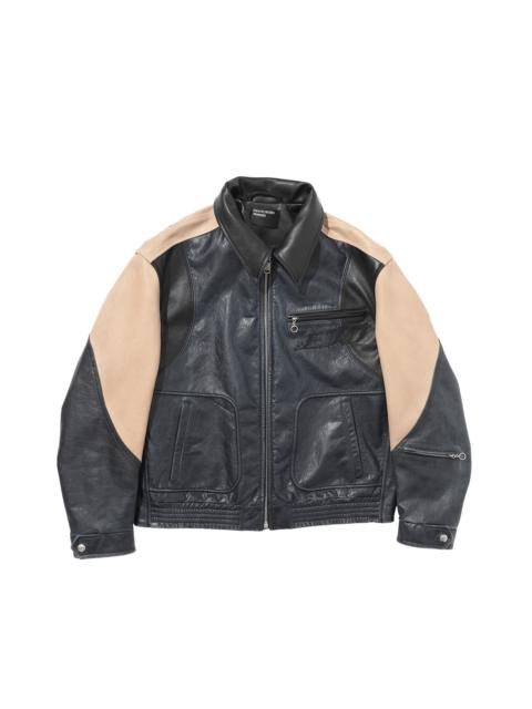 Enfants Riches Déprimés COMBAITTIMENTO COLORBLOCKED LEATHER JACKET