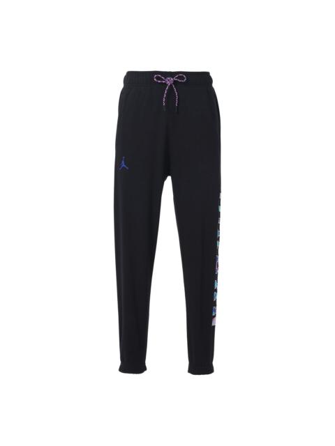 Jordan Air Jordan Multi-Color Elastic Sports Pants Men's Black DX6300-010