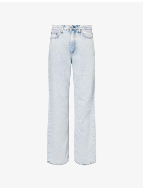 rag & bone The Shea Straight-Leg Denim Jeans