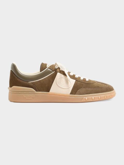 Balmain Upvillage Suede Low-Top Sneakers